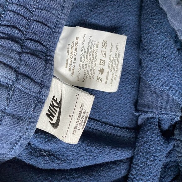 Nike Boys Navy Fleece Joggers Size L - Picture 4 of 4
